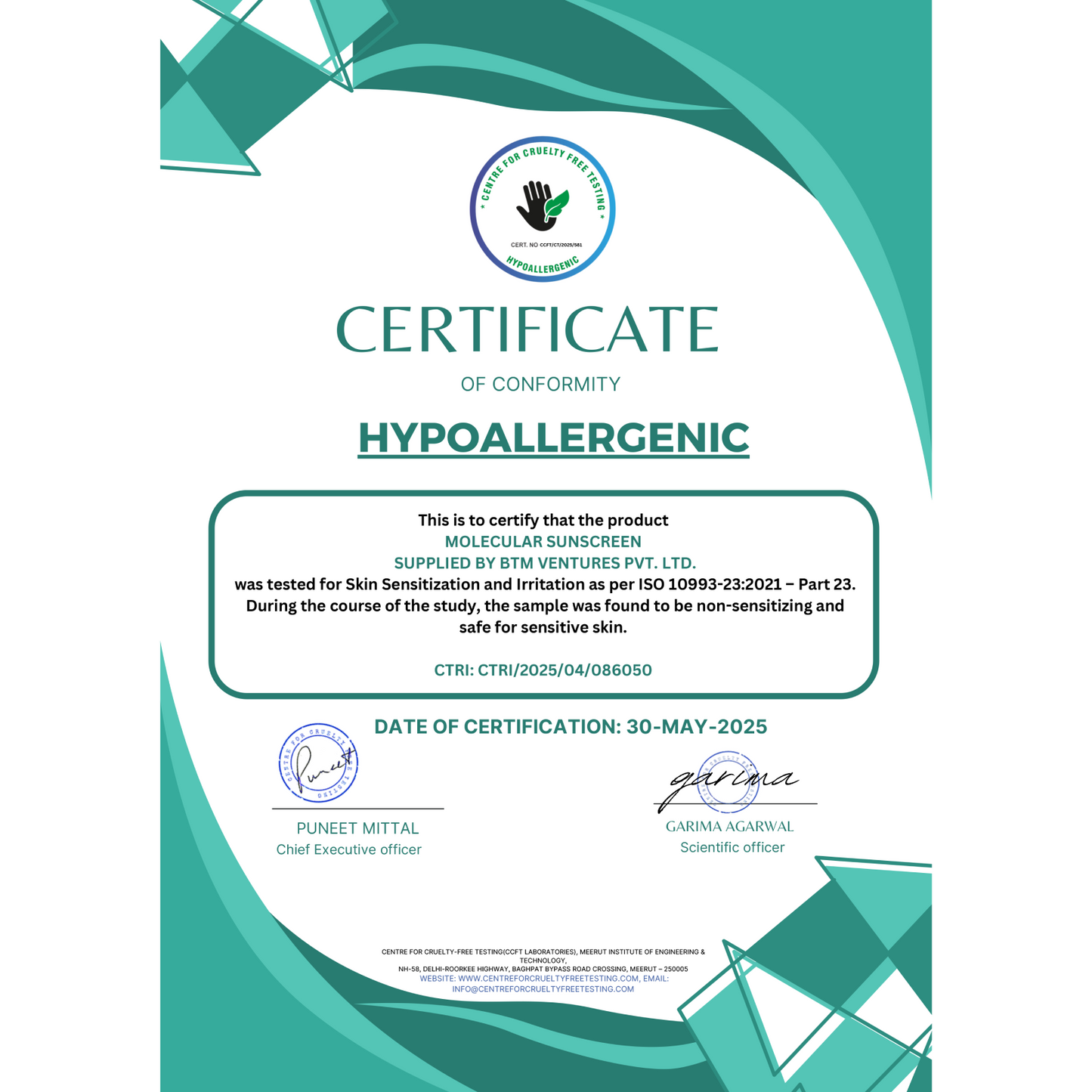 Molecular Company Sunscreen SPF 50+